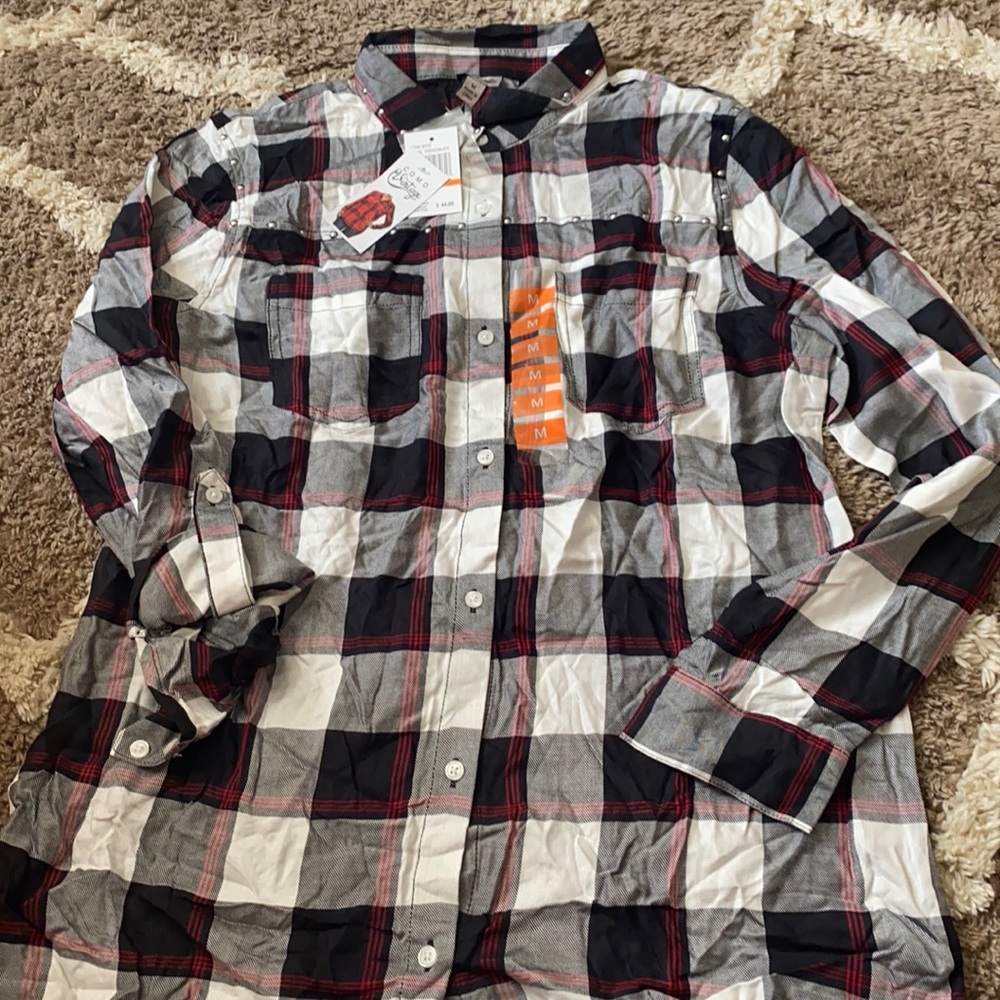 Plaid button up